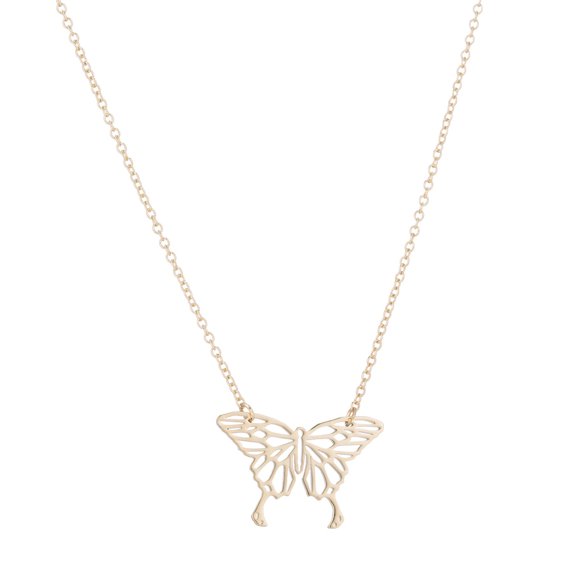 Collar creativo Cadena colgante de mariposa hueca femenina, regalo para novia Wmkox8yi sjalhkljlk5556