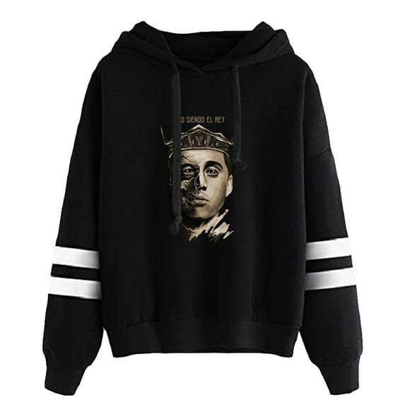 Canserbero Rapper Pocketless Parallel Bars Sleeve Sweatshirt Sigo Siendo el Rey Album Merch Hoodie Streetwear