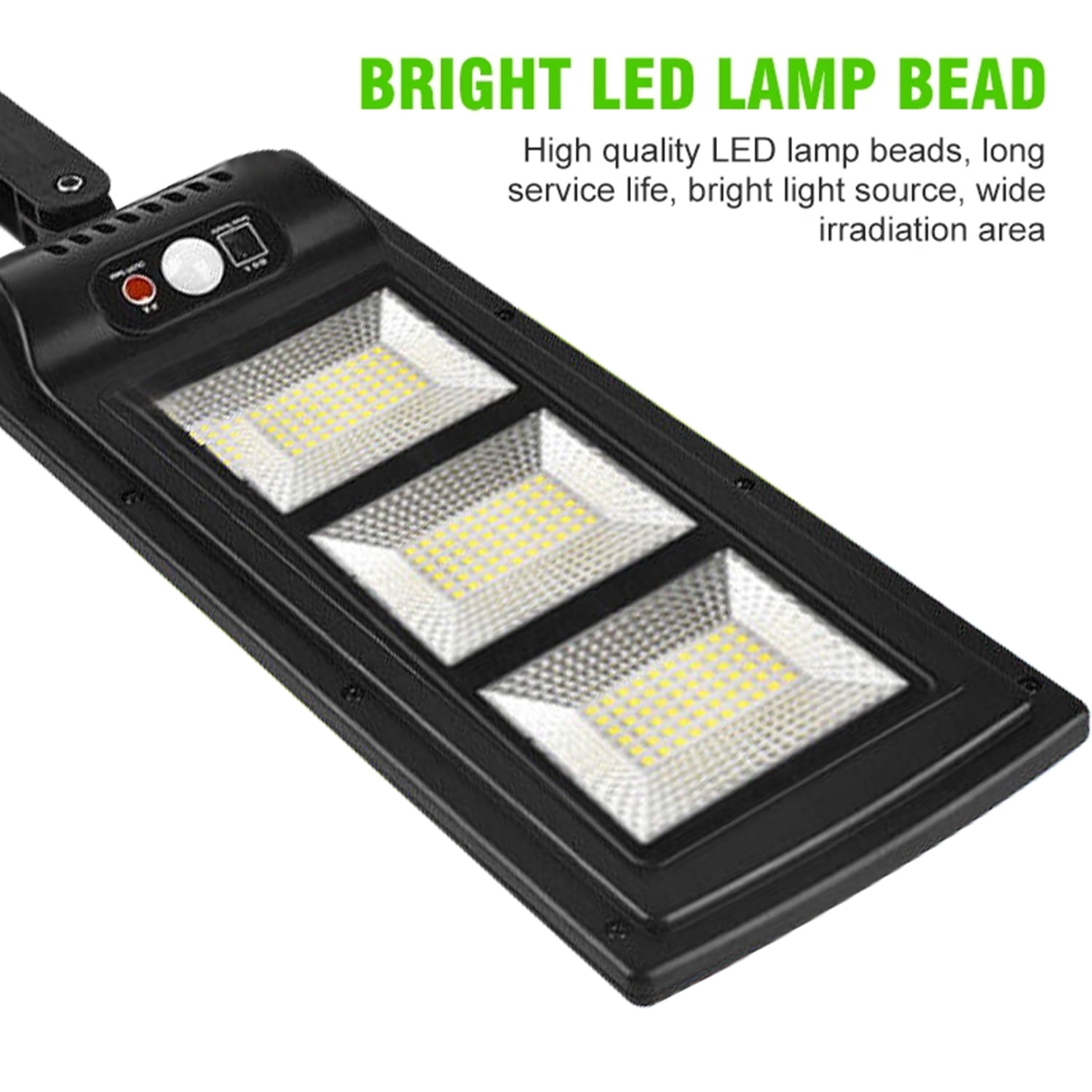 Solar Street Light Outdoor, 4000LM Motion Sensor Solar Outdoor Lights with Remote Control, Auto on/off Dusk to Dawn Street Flood Lamp for Outside Yard, Garden, Patio