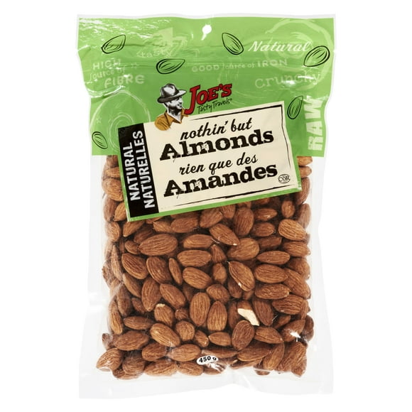 Joe's Tasty Travels Nothing but Natural Almonds, 450 g