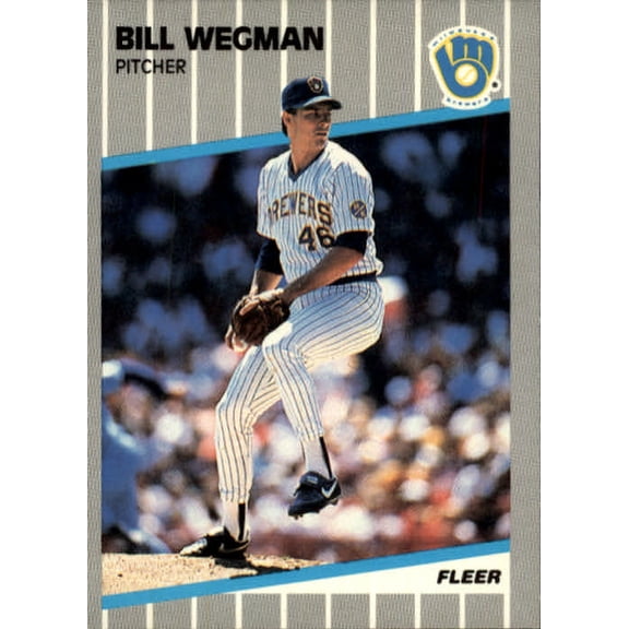 Collectible 1989 Fleer #199 Bill Wegman MLB Baseball Trading Card