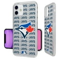 thumbnail image 3 of Toronto Blue Jays Text Backdrop Clear iPhone Case, 3 of 7