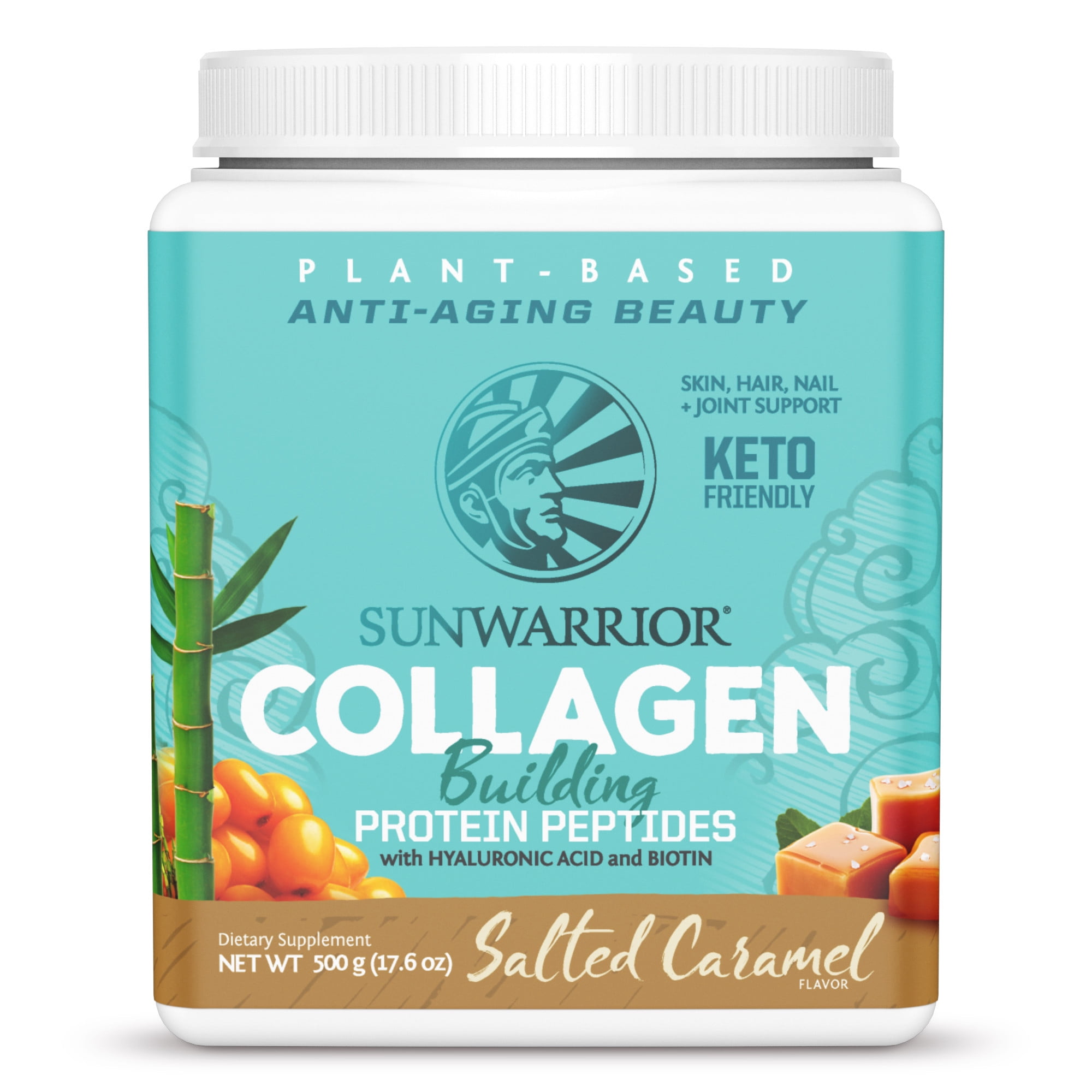 Sunwarrior Collagen Building Protein Peptides, Salted Caramel, 20 servings