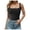 Black, variant on Women Square Neck Sleeveless Double Layer Tight Tank Top for Women Girls Top Women Seamless Top Layering Women String Top Crop Camisole Olive Bodysuit for Women Summer Women Exercise Tops