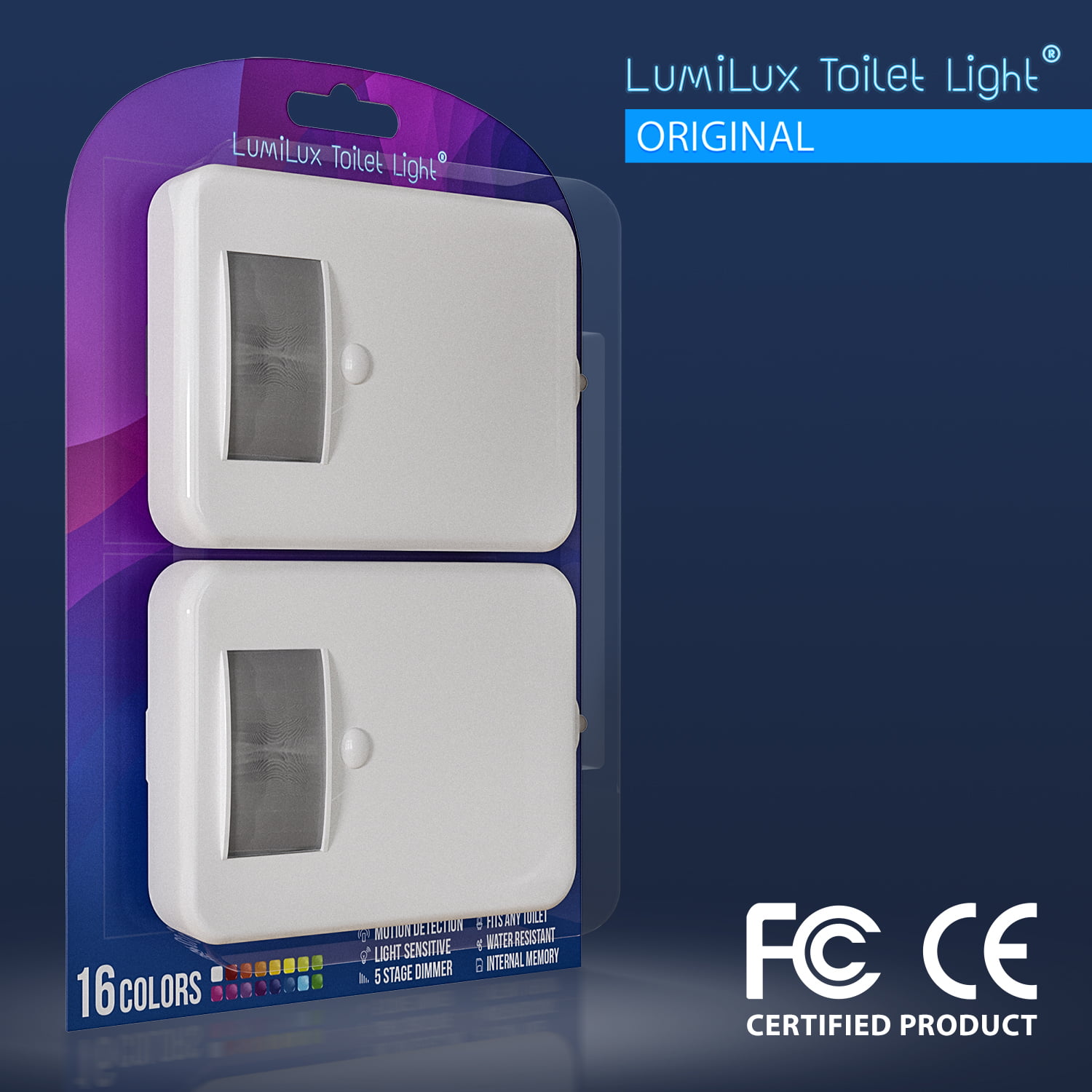 Advanced 16-Color Infrared-Sensor LED Toilet Light, Internal