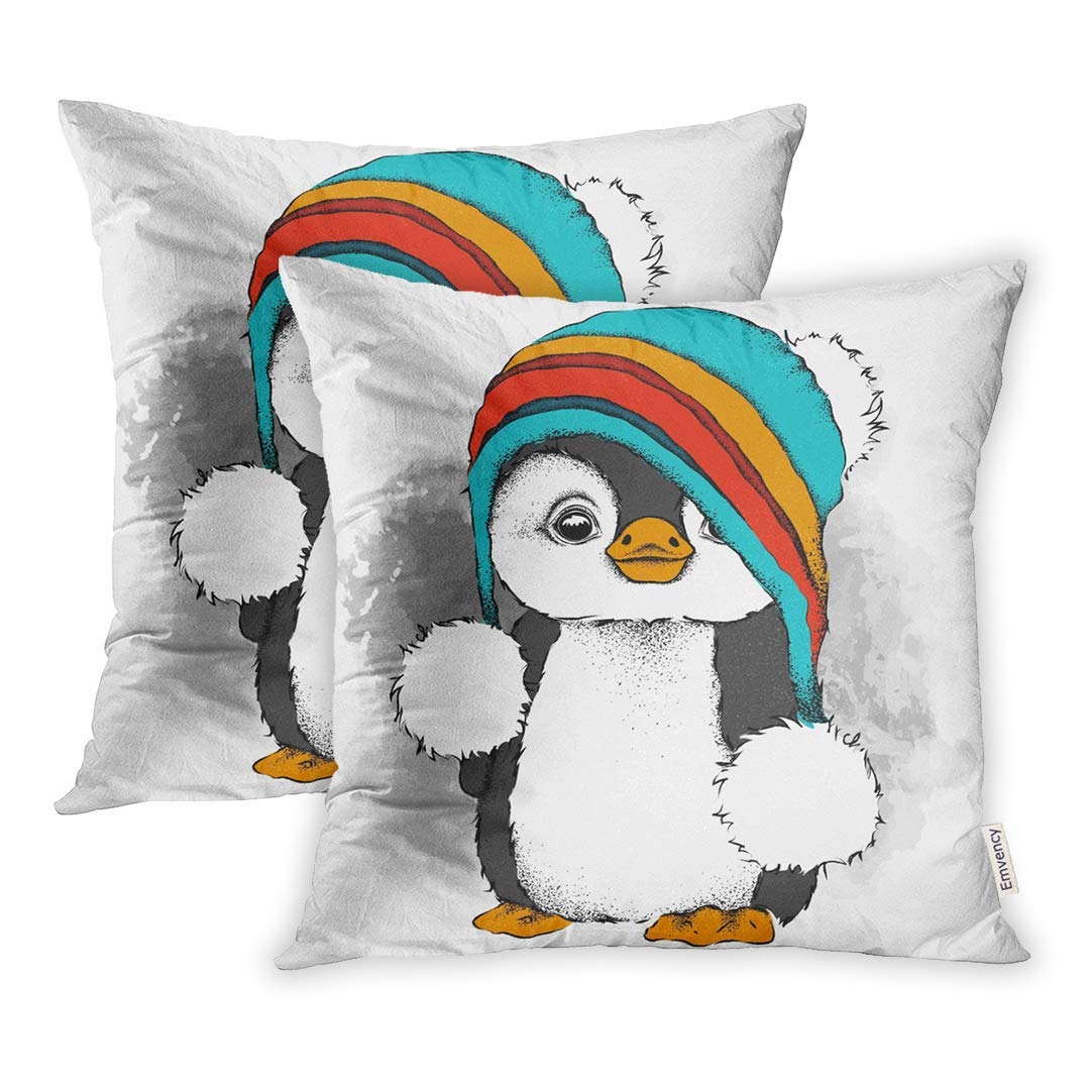 ARHOME Cartoon Penguin in Hat Character for Christmas and New Year