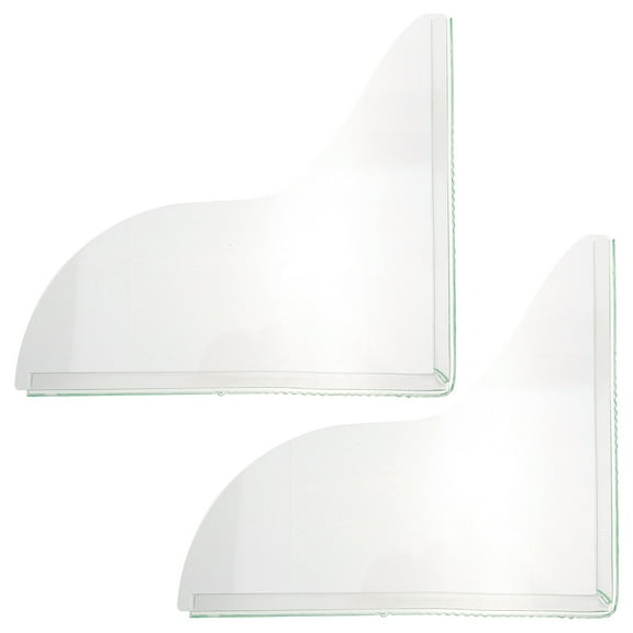 GOOHOCHY 1 Pair of Clear Shower Bath Tub Splash Guards Water Drip Blockers for Bathtub