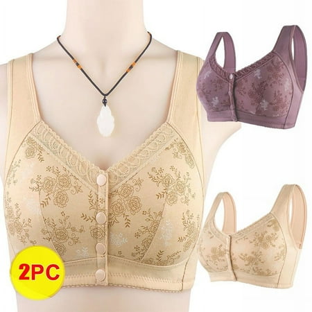 Itsame 1 Pack Everyday Casual Bra Set Womens Full Support Bra Comfortable Breathable Wireless Comfort Bralette Purple Size XL