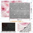 thumbnail image 4 of Fluorescent Cover blanket 70x55 inch frannel blanket Office nap blanket Camping blanket Bedding travel blanket Glow blanket Beautiful Pink Flower, 4 of 8