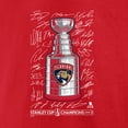 thumbnail image 5 of Men's Fanatics Red Florida Panthers 2025 Stanley Cup Champions Signature Roster T-Shirt, 5 of 5