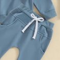 thumbnail image 4 of TOWED22 Toddler Baby Boy Fall Winter Clothes Color Block Long Sleeve Sweatshirt Pullover Tops + Joggers Pants Outfit Set, 4 of 7