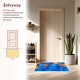 thumbnail image 3 of ODIKA 4'x6' Machine Washable Non-Slip Area Rug, Contemporary Vibrant Wave Design High Traffic Rug, Blue, 32901, 3 of 7