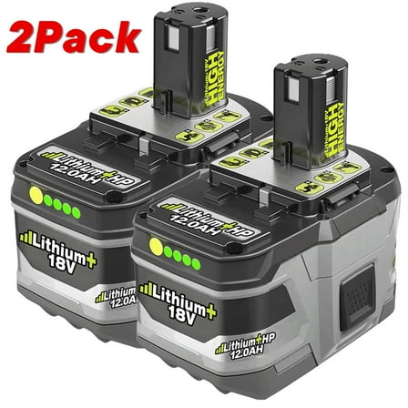 2Pack 12.0Ah For Ryobi P108 18V One  Plus High Capacity Battery 18 Volt Lithium-Ion New