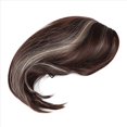 thumbnail image 2 of 2X Peluca de Cosplay para Mujer Cabello Mediano Cabello Medio con Flecos Dorados Mixtos + Marrón, 2 of 5