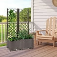 thumbnail image 2 of Gymax Raised Garden Bed w/Trellis Planter Box for Climbing Plants 32'' x 16'' x 53'', 2 of 10