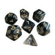 thumbnail image 2 of 7 piezas de dados poliédricos D8, D10 y D12 para juegos de rol y entretenimiento. Negro, 2 of 5