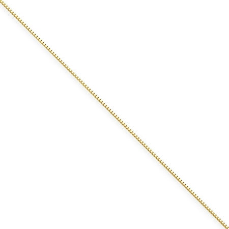 14kt Yellow Gold .7mm Box Chain