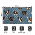 thumbnail image 5 of French Bulldogs Blue Door Rugs,Washable Non Slip Door Mats Indoor,Decorative Door Mats,Entry Mat Indoor for Entrance,Bedroom,Kitchen,Bathroom,17"x30", 5 of 6