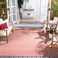 thumbnail image 2 of Safavieh Courtyard Naomi Geometric Indoor/Outdoor Area Rug, Beige/Red, 8' x 10', 2 of 14