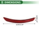 thumbnail image 5 of Reflector de Parachoques Único Bargains No.8VD945105/8V5945105A para Audi A3 2014-2016 Rojo 1 Pcs Trasero Izquierdo, 5 of 8