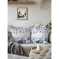 thumbnail image 3 of Outdoor Pillows Waterproof, Thanksgiving Blue Pumpkins Bedding Throw Pillows with Insert for Couch Sofa Bed, Fall Eucalyptus Farmhouse Wooden 16x16 Inch Pillowcases Decorative Patio Pillow Set of 2, 3 of 8