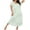 Floral Mint Green, variant on Long Nightgowns for Women Bamboo Viscose Sleepshirt Short Sleeve Night Gown V Neck House Dress
