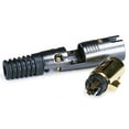 thumbnail image 3 of Monoprice 3 Pin XLR Female Mic Connector Gold Plated Pins - Black With Strain Relief Boot For Smooth, Corrosion Free Connections., 3 of 3