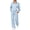 B-Sky Blue, variant on UVN Two Piece Sets for Women Fall Winter Fashion Tracksuit Outfits Lapel Long Sleeve Zip Up Tops and Pants Lounge Sets