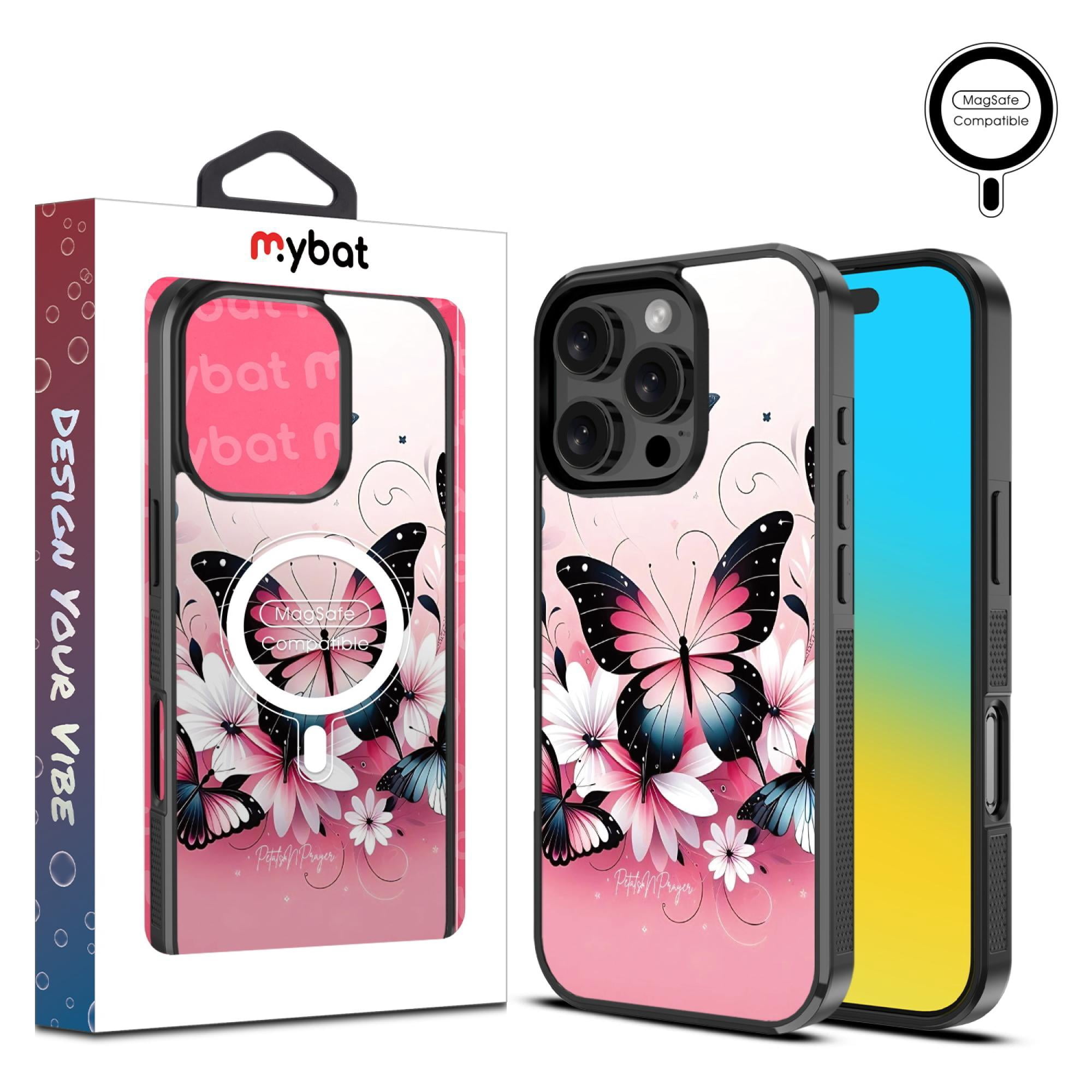 Butterfly Bouquet Magnetic Charging-Compatible Case for iPhone 15 Pro Max – Slim Protective Floral Cover with Built-In Magnetic Ring & Shock-Absorbing Bumper