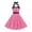 Pink, variant on Toddlers and Baby Girls' Sleeveless Dress Polk High Washion Dress for Stage s Spaghetti Strap Bodice with Dramatic Full Dresses for Dance Party Summer Dresses M