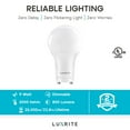 thumbnail image 6 of Luxrite A19 Dimmable LED Light Bulbs, 60W Equivalent, 3000K Soft White, 800 Lumens, GU24, 6-Pack, 6 of 8