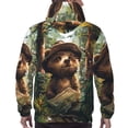 thumbnail image 7 of Haiem Jungle Hat Bear Patterned Men's Hoodie with Kangaroo Pocket - Ideal Pullover Sweatshirt for Daily Wear, Travel, and Home-3X-Large, 7 of 7