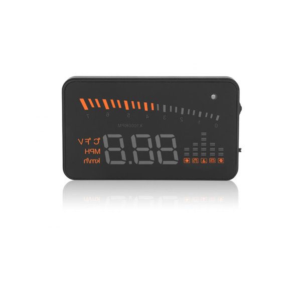 WALFRONT OBDII HUD Head Up Display Color LED Projector Speed Warning System for Car Trucks,Head Up Display,Speedometer HUD