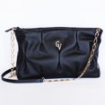 thumbnail image 1 of Bolso de piel Maily GUADALUPE VÁZQUEZ Negro con logo y herrajes color oro, 1 of 2
