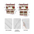 thumbnail image 5 of Christmas Poinsettia Swag Kitchen Curtains Sets for Windows 24 Inch Length, Winter Xmas Floral Bell Botanical Short Window Curtain Panels Swags Valances and Tiers 3 Piece Set for Cafe/Dining Room, 5 of 5