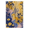 thumbnail image 4 of Yellow with Blue Flowers and Plants Blackout Curtains for Living Room Bedroom 55W x 72/84L Insulated Window Drapes 2 Panels, 4 of 6