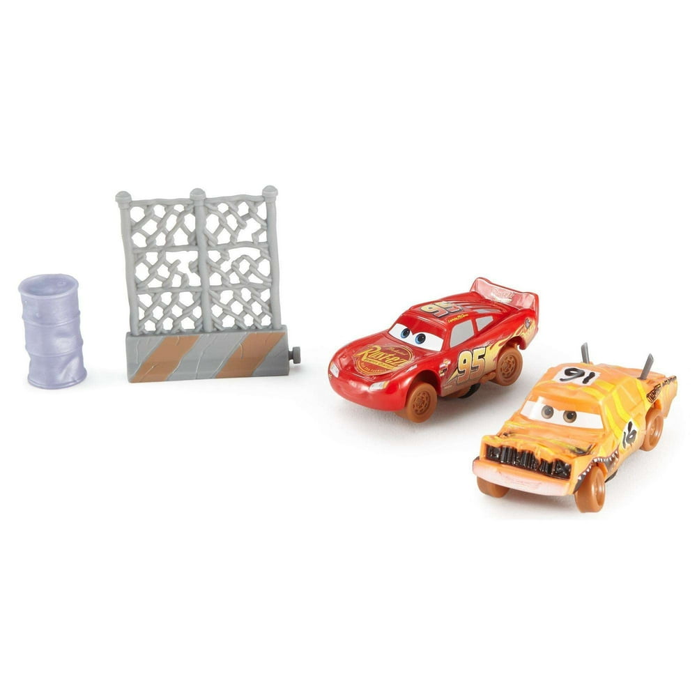 Disney/Pixar Cars 3 Crazy 8 Crashers Pushover & Lightning McQueen Set