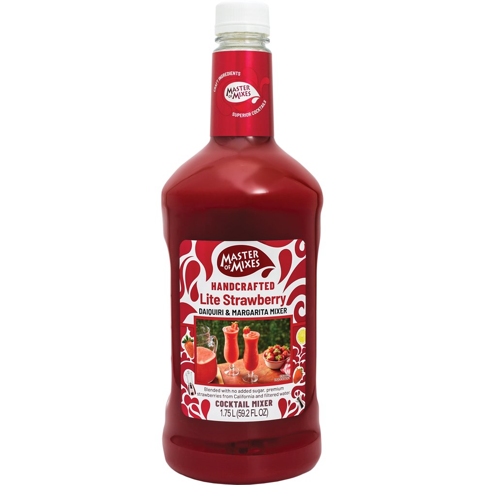 Master of Mixes Lite Strawberry Daiquiri/Margarita Mix, 1.75 L