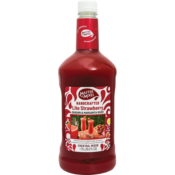 Master of Mixes Lite Strawberry Daiquiri/Margarita Mix, 1.75 L