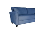 thumbnail image 6 of Detachable Indoor Sofa for Three Seaters with Plastic Feet, Modern Linen Sofa with 2 Pillows, Solid Wood Frame Sofa for Living Room, Apartment, Hotel, Waiting Room, Lounge, 6 of 7