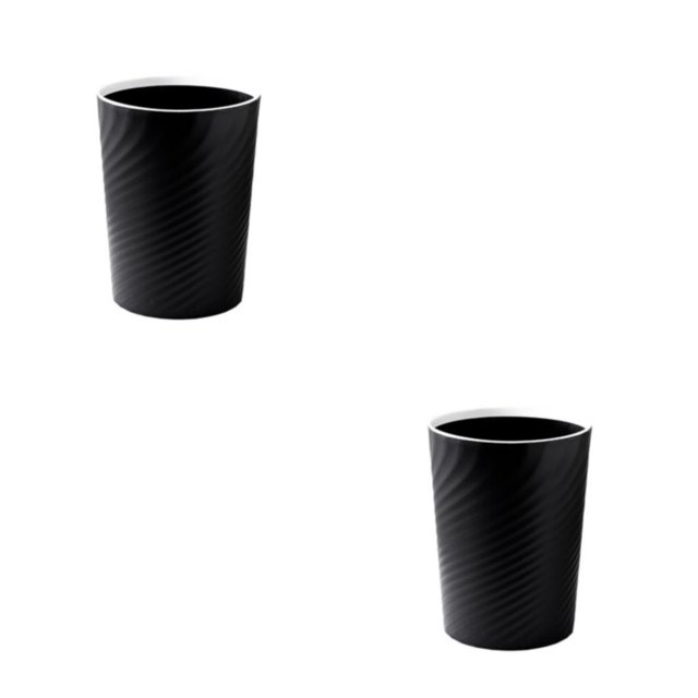Yuarrent Cubo de basura de estilo nórdico sin tapa papelera contenedor de basura cesta de gran capacidad baños cocinas oficinas Type3 NO3