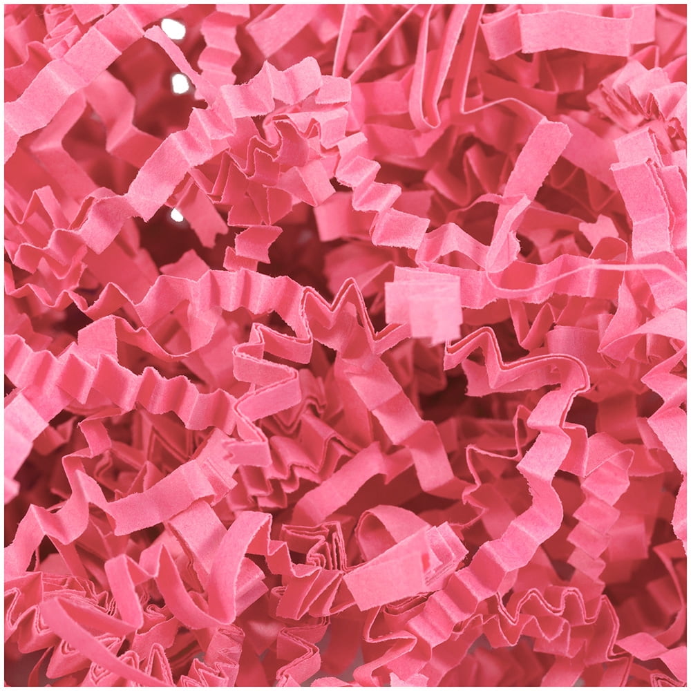 JAM Paper Crinkle Cut Shred Tissue Paper, 2 oz, 1/Pack, Hot Pink