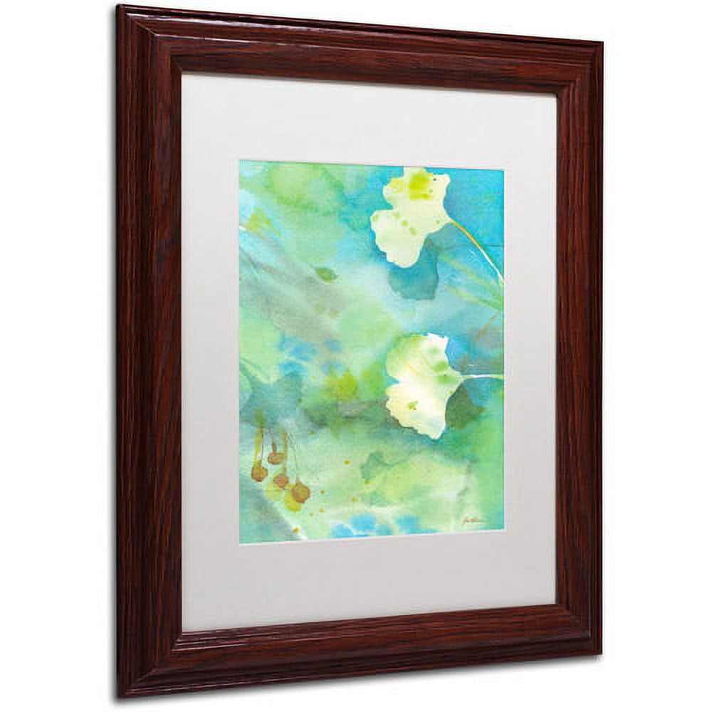 Trademark Fine Art "Sweet Memory" Canvas Art by Sheila Golden, White Matte, Wood Frame
