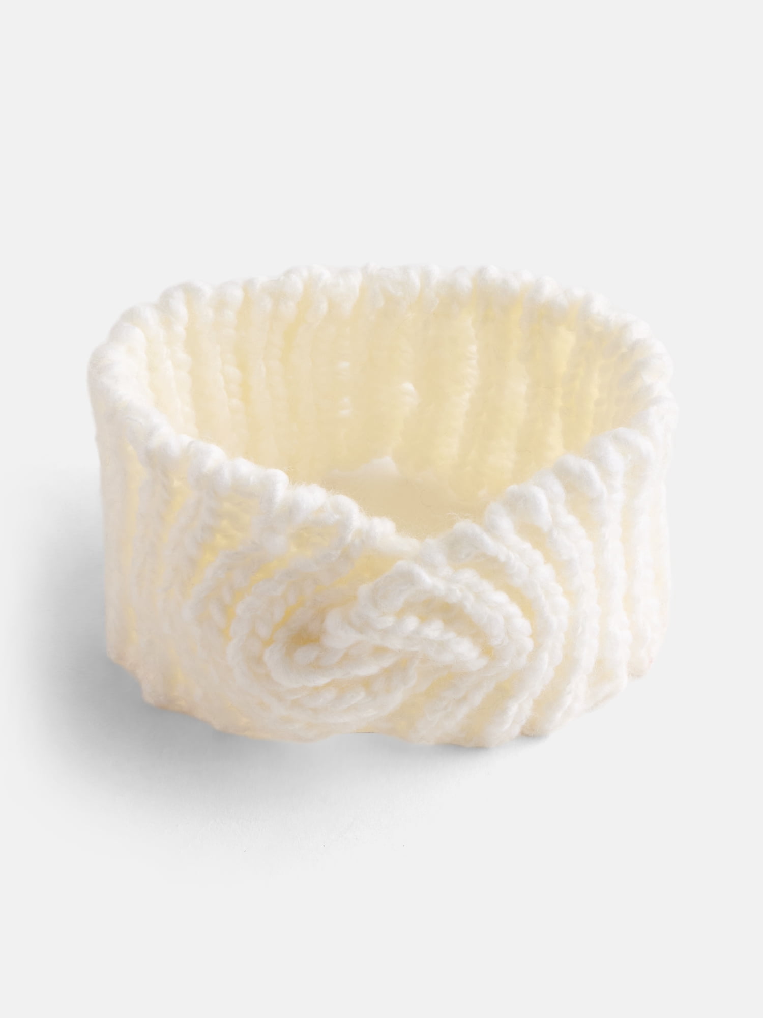 Scenario Women's Chunky Textured Headband, One Size Fits Most, Winter White