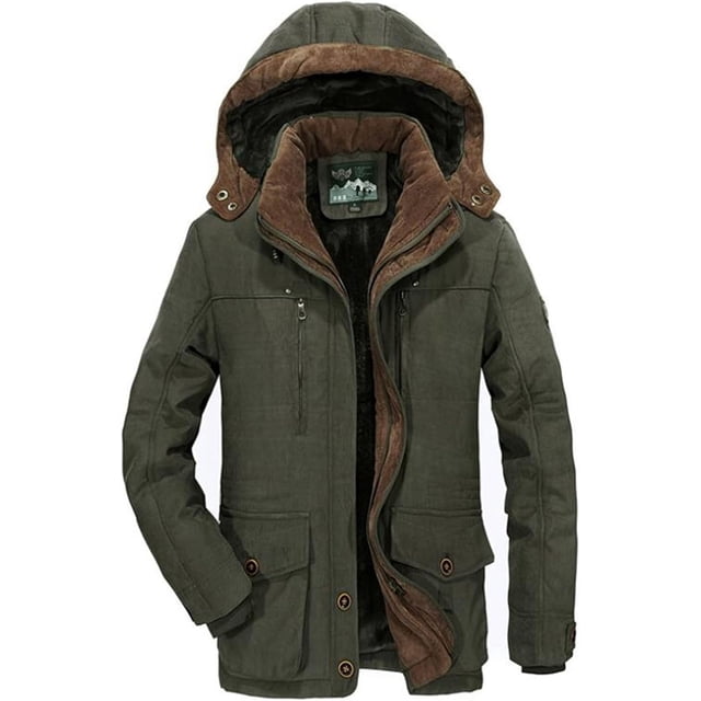 Abrigos para hombre, chaqueta acolchada de invierno, abrigo informal cálido, abrigo térmico grueso con capucha, abrigo vintage