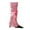 Pink, variant on dianhelloya 1 Pair Fall Winter Sports Women Girls Ribbed Leg Warmers Knitted Socks for Party Orange