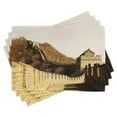 thumbnail image 1 of Ambesonne China Place Mats Set of 4, Stones Mountain, Standard Size, Sepia, 1 of 6