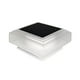 thumbnail image 2 of Farola Solar De Pilar, Luz De Jardín Exterior De Plástico Blanco Con Led Cálido, 12 X 12 X 9,5 Cm, Diseño Impermeable Para Iluminación Nocturna Automática, Perfecta Para Cercas.,Vsgery, 2 of 9