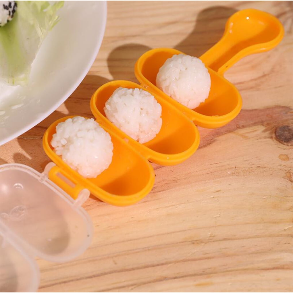 2 Pcs Sushi Mold Rice Ball Mold Set, 1 Rice Ball Mold & 1 Spoon, Sushi
