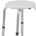 thumbnail image 4 of Pemberly Row 18" Round Adjustable Bath and Shower Stool in White, 4 of 13